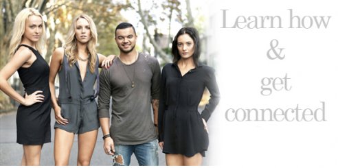 Guy Sebastian with models