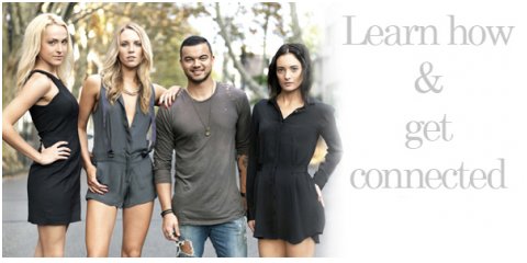 Guy Sebastian with models